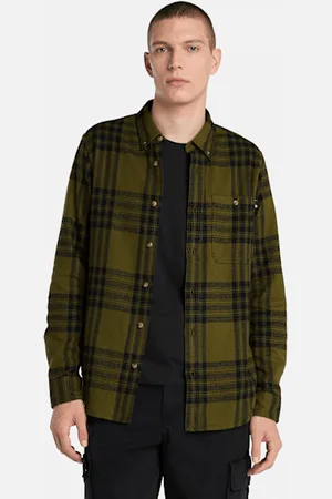 Timberland Camisa de franela de gramaje medio a cuadros para hombre en