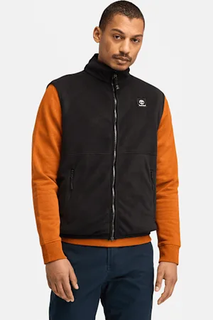 Timberland Chaleco de tejido polar para hombre en negro