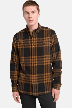 Timberland Camisa de franela de gramaje medio a cuadros para hombre en