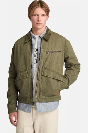 Timberland Chaqueta de lona lavada Strafford para hombre en