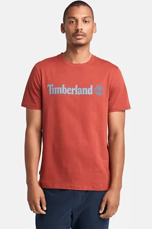 Timberland Camiseta de manga corta Kennebec River con logotipo lineal para hombre en