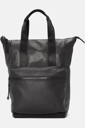 Timberland Mochila de cuero Tuckerman en negro