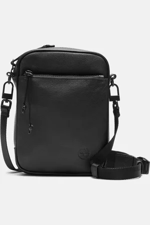Timberland Bandolera de cuero Tuckerman en negro