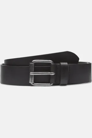 Timberland Cinturón de cuero de 40 mm de ancho para hombre en oscuro