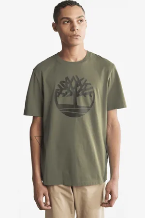 Timberland Camiseta Kennebec River con el logotipo del árbol para hombre en oscuro