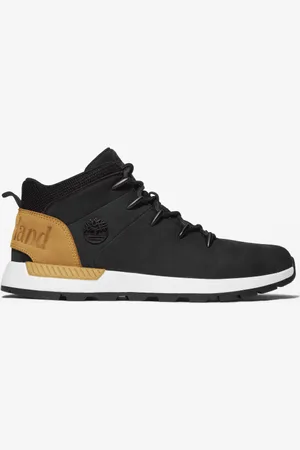 Timberland Zapatillas de media caña con cordones Sprint Trekker para hombre en negro y naranja