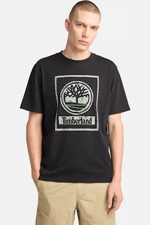 Timberland Camiseta con estampado gráfico Seasonal Stack para hombre en negro