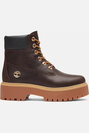 Timberland Botas 6 Inch impermeables con plataforma y cordones Stone Street Espresso para mujer en oscuro/color negro
