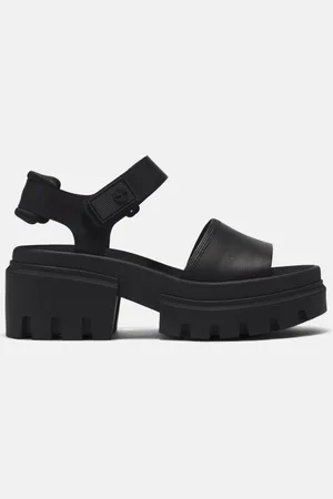 Timberland Sandalias con tira en el talón Everleigh para mujer en negro