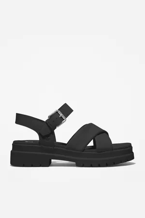 Timberland Sandalias con tira en el talón London Vibe para mujer en negro