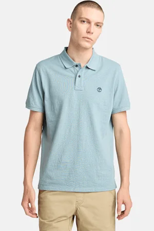 Timberland Polo de piqué Millers River para hombre en claro