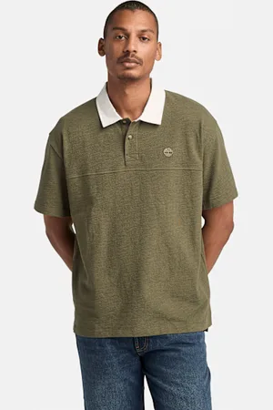 Timberland Polo texturizado para hombre en