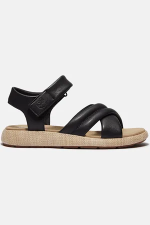 Timberland Sandalia Belmar Waves con tira trasera para mujer en negro