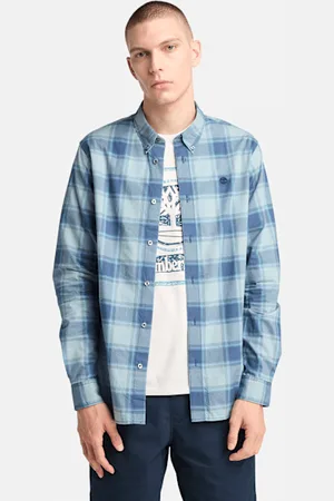 Timberland Camisa de cuadros en popelina para hombre en