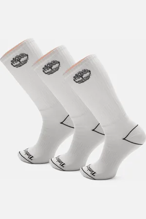 Timberland Paquete de tres pares de calcetines altos Bowden Tree totalmente acolchados en
