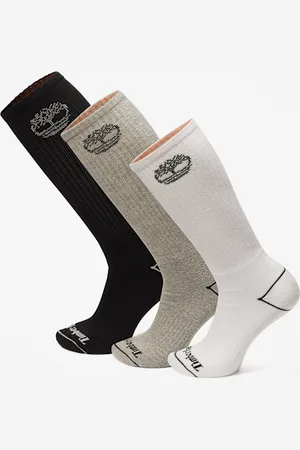 Timberland Paquete de tres pares de calcetines altos Bowden Tree totalmente acolchados en multicolor