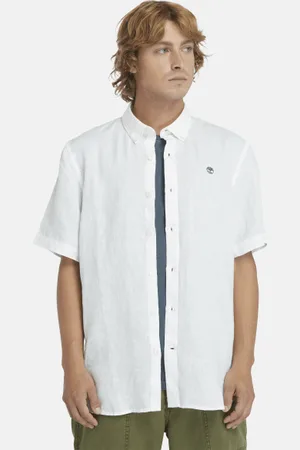 Timberland Camisa de lino Mill Brook de manga corta para hombre en