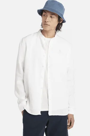 Timberland Camisa de cuello coreano Mill Brook de lino para Hombre en