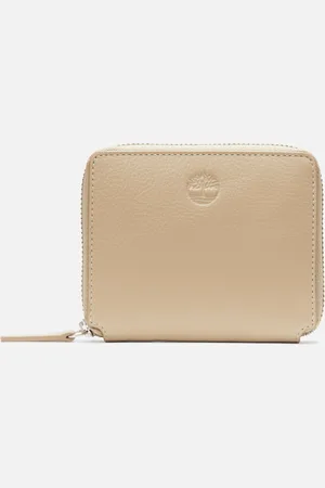 Timberland Cartera cuadrada de cuero con cremallera para mujer en