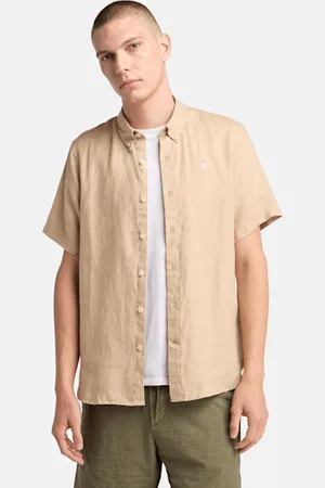 Timberland Camisa de lino Mill Brook de manga corta para hombre en