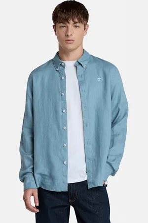 Timberland Camisa de lino Mill Brook para hombre en