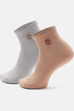 Timberland Paquete de 2 calcetines bajos para mujer en claro
