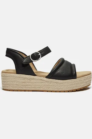 Timberland Sandalias con tira trasera Santorini Sun para mujer en negro