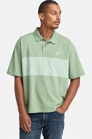 Timberland Polo de rugby con diseño de bloques de color para hombre en