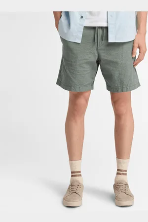 Timberland Pantalones cortos de lino de algodón para hombre en claro