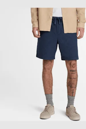 Timberland Pantalones cortos de lino de algodón para hombre en oscuro