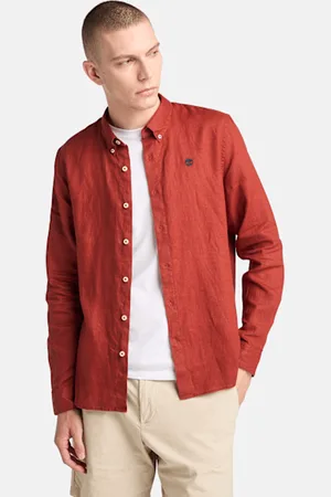 Timberland Camisa de lino Mill Brook para hombre en