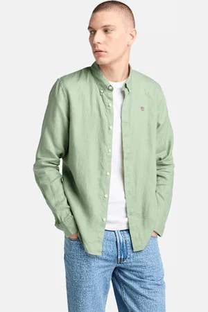 Timberland Camisa de lino Mill Brook para hombre en