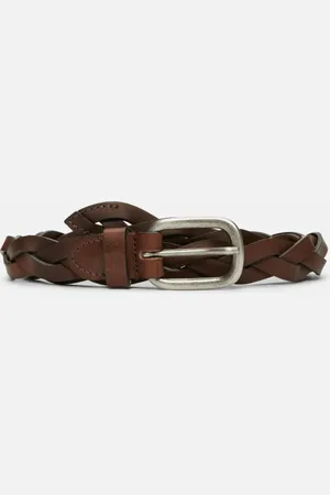 Timberland Cinturón de cuero trenzado de 2