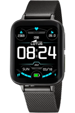 Reloj LOTUS Para Hombre 50048/1 Smartwatch Caja de Aleacion de zinc Negro Correa  de Acero inoxidable 316l Negro : : Moda
