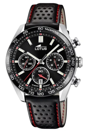 RELOJ DE HOMBRE LOTUS CHRONO CON ESFERA NEGRA 18700/1