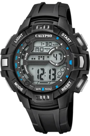Reloj Calypso Digital Gris y Amarillo Hombre K5780/1