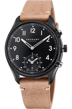 Kronaby Reloj S0730/1 Negro Correa De Cuero, Hombre