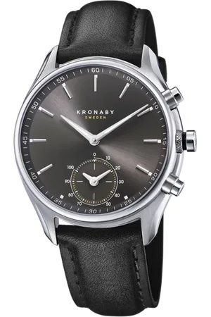 Kronaby Reloj S0718/1 Negro Correa De Cuero, Hombre