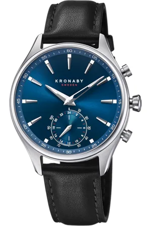Kronaby Reloj S3758/1 Azul Correa De Cuero, Hombre