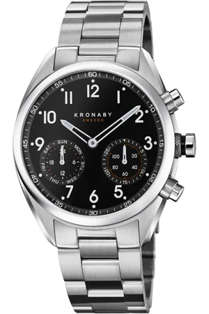 Kronaby Reloj S3111/1 Negro Correa De Acero Inoxidable 316l, Hombre