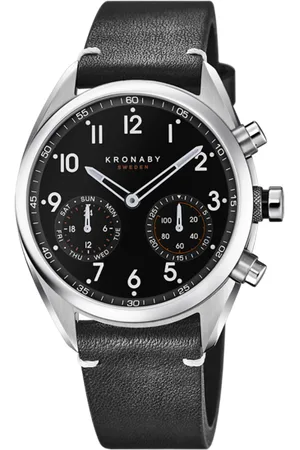 Kronaby Reloj S3763/2 Negro Correa De Cuero, Hombre