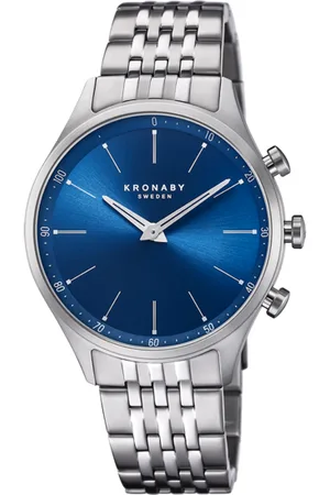 Kronaby Reloj S3777/2 Azul Correa De Acero Inoxidable 316l, Hombre
