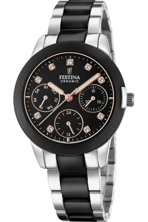 Festina Reloj De Mujer Ceramic F20497/3 Con Esfera Negra