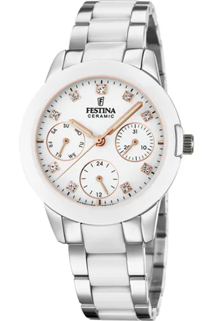 Festina Reloj De Mujer Ceramic F20497/1 Con Esfera Blanca