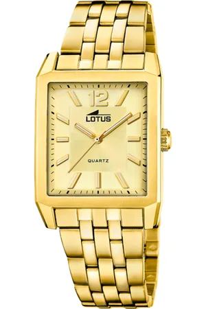Lotus Reloj Square Series 18984/2 Correa De Acero Inoxidable 316l, Hombre