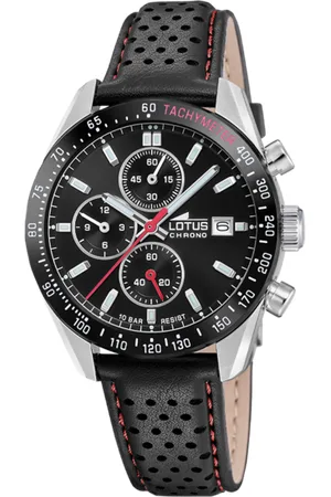 Lotus Reloj Chrono 18995/8 Negro Correa De Piel, Hombre