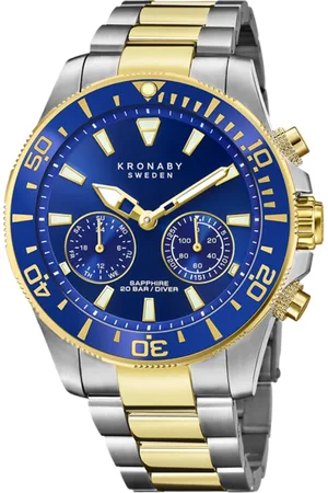 Kronaby Reloj Diver S3779/1 Azul Correa De Acero, Hombre