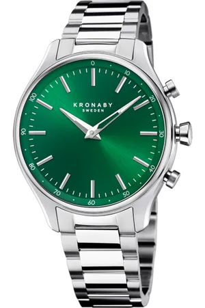 Kronaby Reloj Sekel S3782/1 Verde Correa De Acero Inoxidable 316l, Hombre