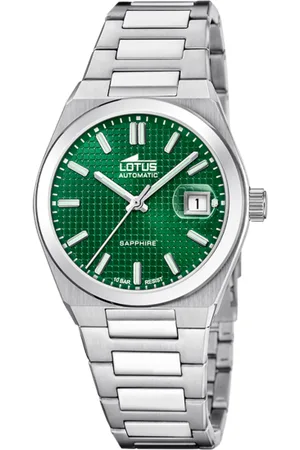 Lotus Reloj Automatic 18999/3 Verde Correa De Acero Inoxidable 316l, Hombre