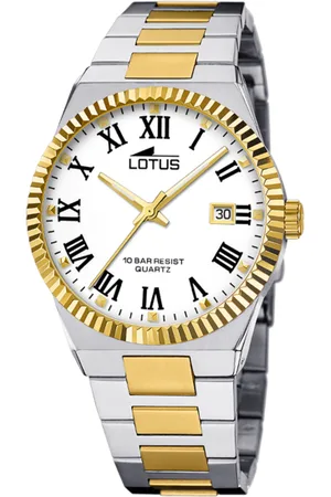 Lotus Reloj Freedom 18836/4 Blanco Correa De Acero Inoxidable 316l, Hombre